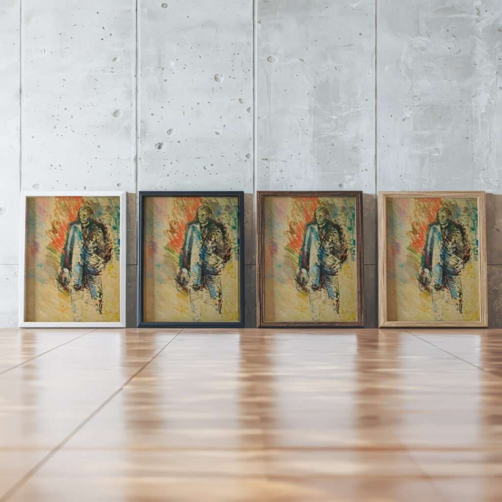 Portrett av dr. Chr. Rimestad 1920 Ludvig Karsten framed posters mockup