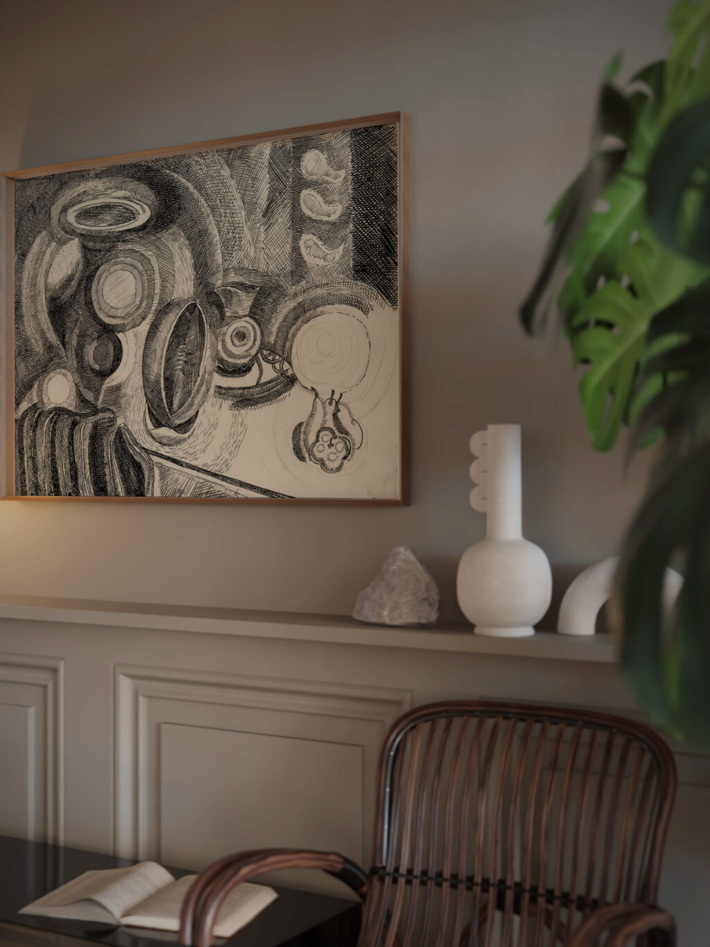 Portuguese Still Life 1915 Robert Delaunay video mockup