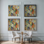 Portuguese Woman 1916 Robert Delaunay framed posters mockup