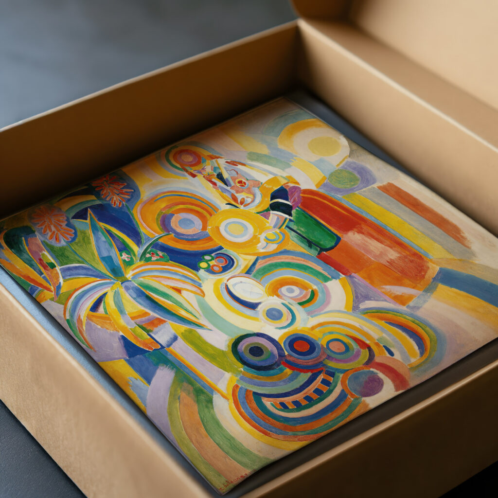 Portuguese Woman 1916 Robert Delaunay video mockup