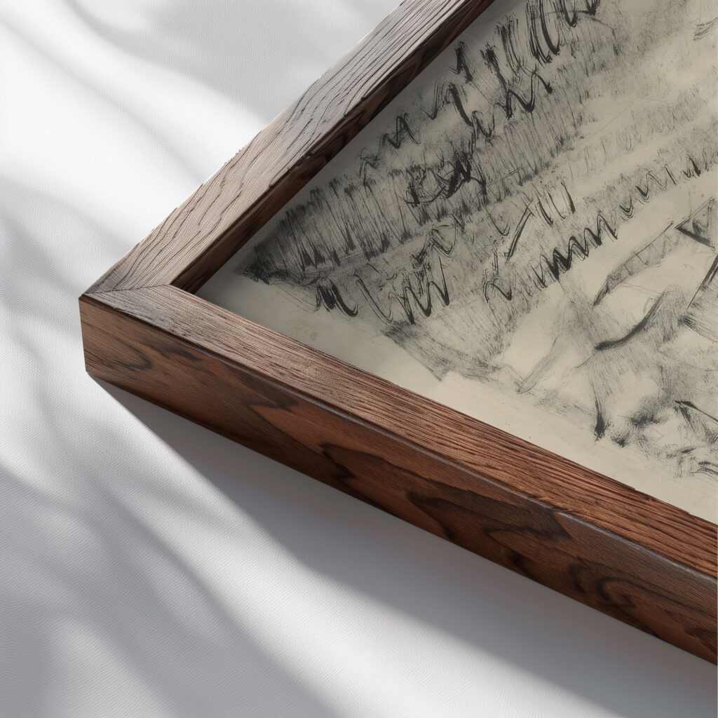 Posledna cesta Robespierra 1927 Konstantin Bauer close up dark wood mockup