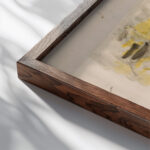 Potato Picking 1940 Arnold Peter Weisz Kubincan close up dark wood mockup