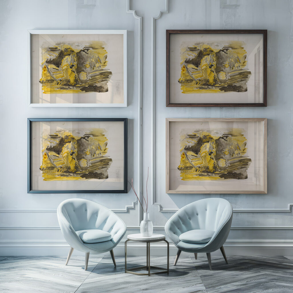 Potato Picking 1940 Arnold Peter Weisz Kubincan framed posters mockup