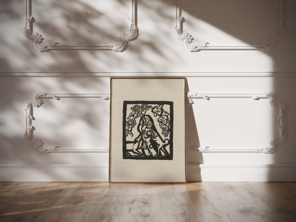 Poverty assailed by dogs 1924 Tadeusz Makowski video mockup