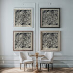 Prejav Robespierra 1927 Konstantin Bauer framed posters mockup