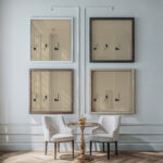 Preludium 1919 Hans Richter framed posters mockup