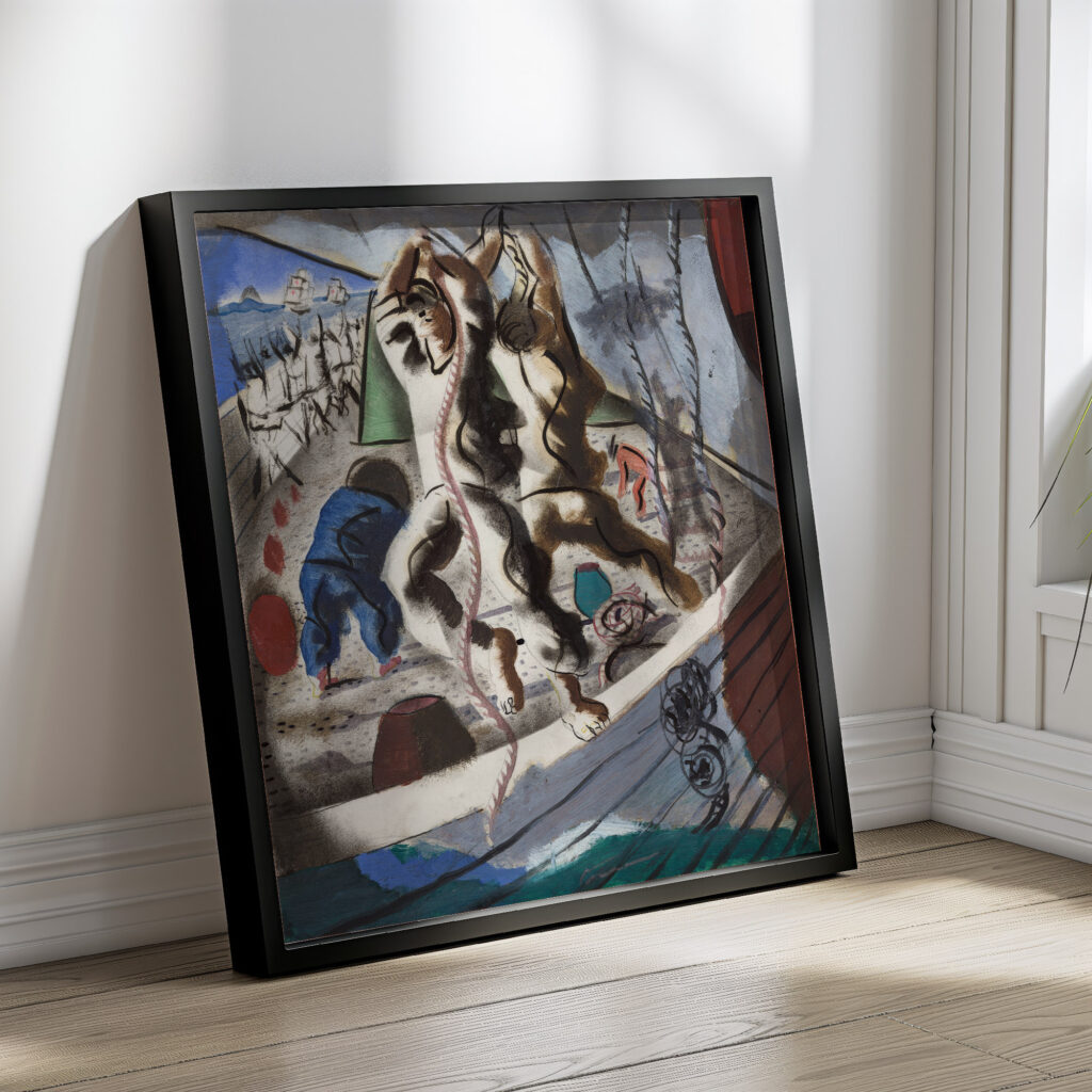 Preparatory drawing for ‘Discovery of the Land 1941 Candido Portinari 4 mockup