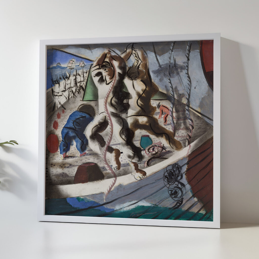 Preparatory drawing for ‘Discovery of the Land 1941 Candido Portinari 5 mockup