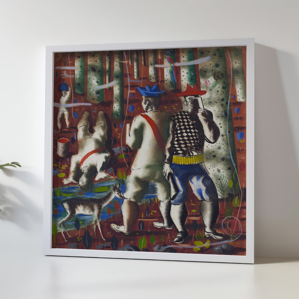 Preparatory drawing for ‘Entry into the forest 1941 Candido Portinari 5 mockup