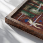 Preparatory drawing for ‘Entry into the forest 1941 Candido Portinari close up dark wood mockup