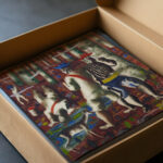 Preparatory drawing for ‘Entry into the forest 1941 Candido Portinari video mockup