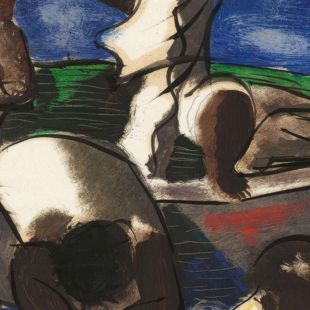 Preparatory drawing for ‘Mining for Gold 1941 Candido Portinari 8 mockup