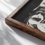 Prints The Baltimore Museum of Art 1965 John Blair Mitchell close up dark wood mockup