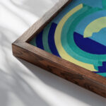 Prismes 10 1931 Emile Allain Seguy close up dark wood mockup