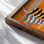 Prismes 11 1931 Emile Allain Seguy close up dark wood mockup