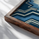 Prismes 12 1931 Emile Allain Seguy close up dark wood mockup