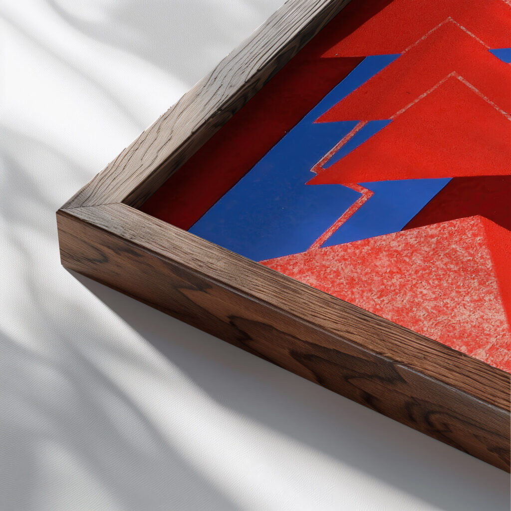 Prismes 20 1931 Emile Allain Seguy close up dark wood mockup