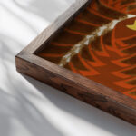 Prismes 22 1931 Emile Allain Seguy close up dark wood mockup