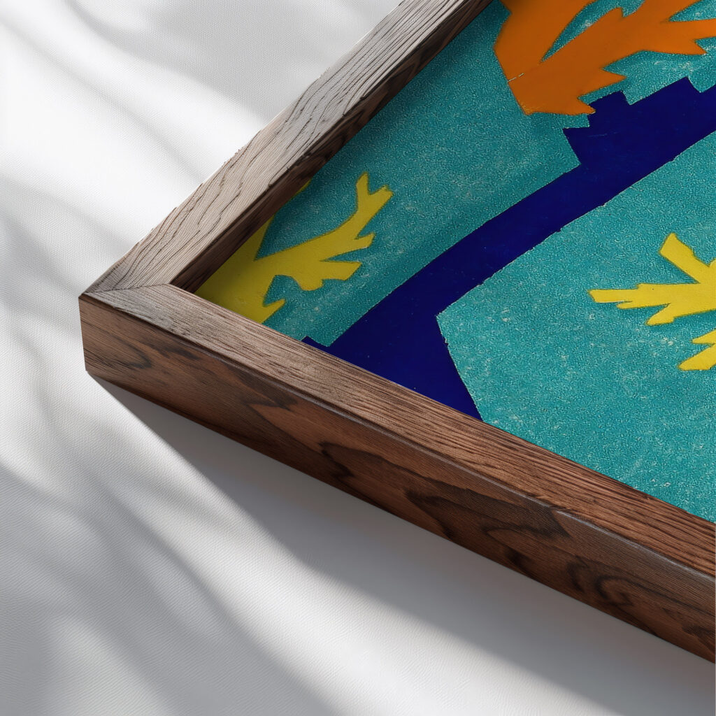 Prismes 28 1931 Emile Allain Seguy close up dark wood mockup