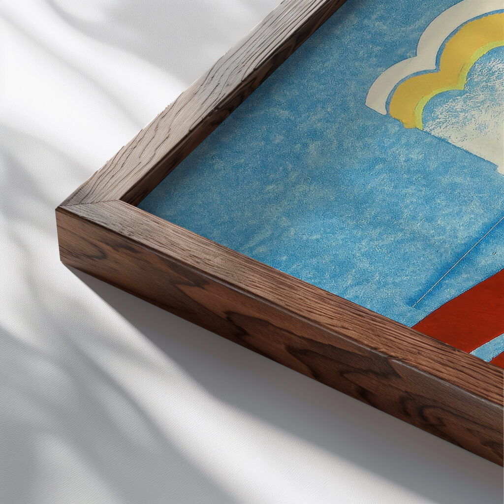 Prismes 3 1931 Emile Allain Seguy close up dark wood mockup