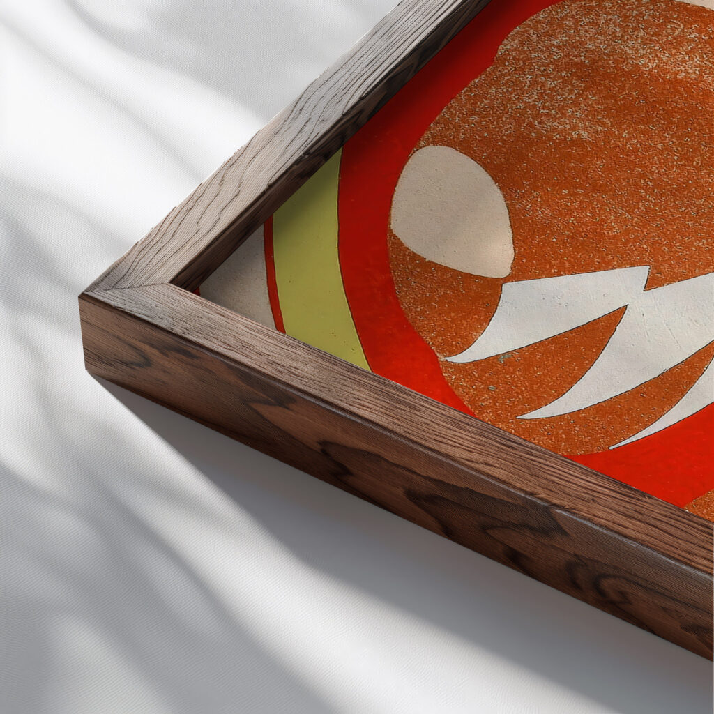 Prismes 35 1931 Emile Allain Seguy close up dark wood mockup