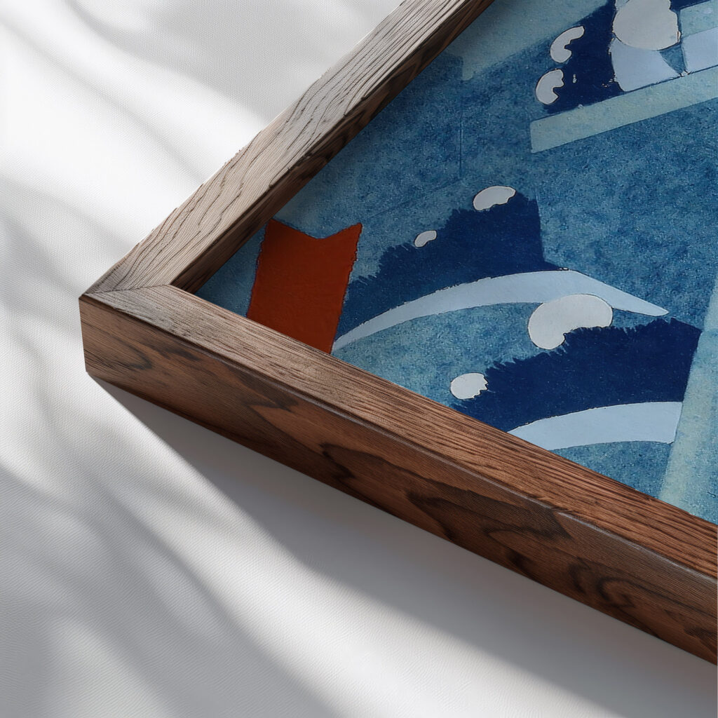 Prismes 36 1931 Emile Allain Seguy close up dark wood mockup