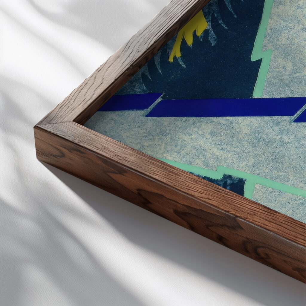 Prismes 39 1931 Emile Allain Seguy close up dark wood mockup