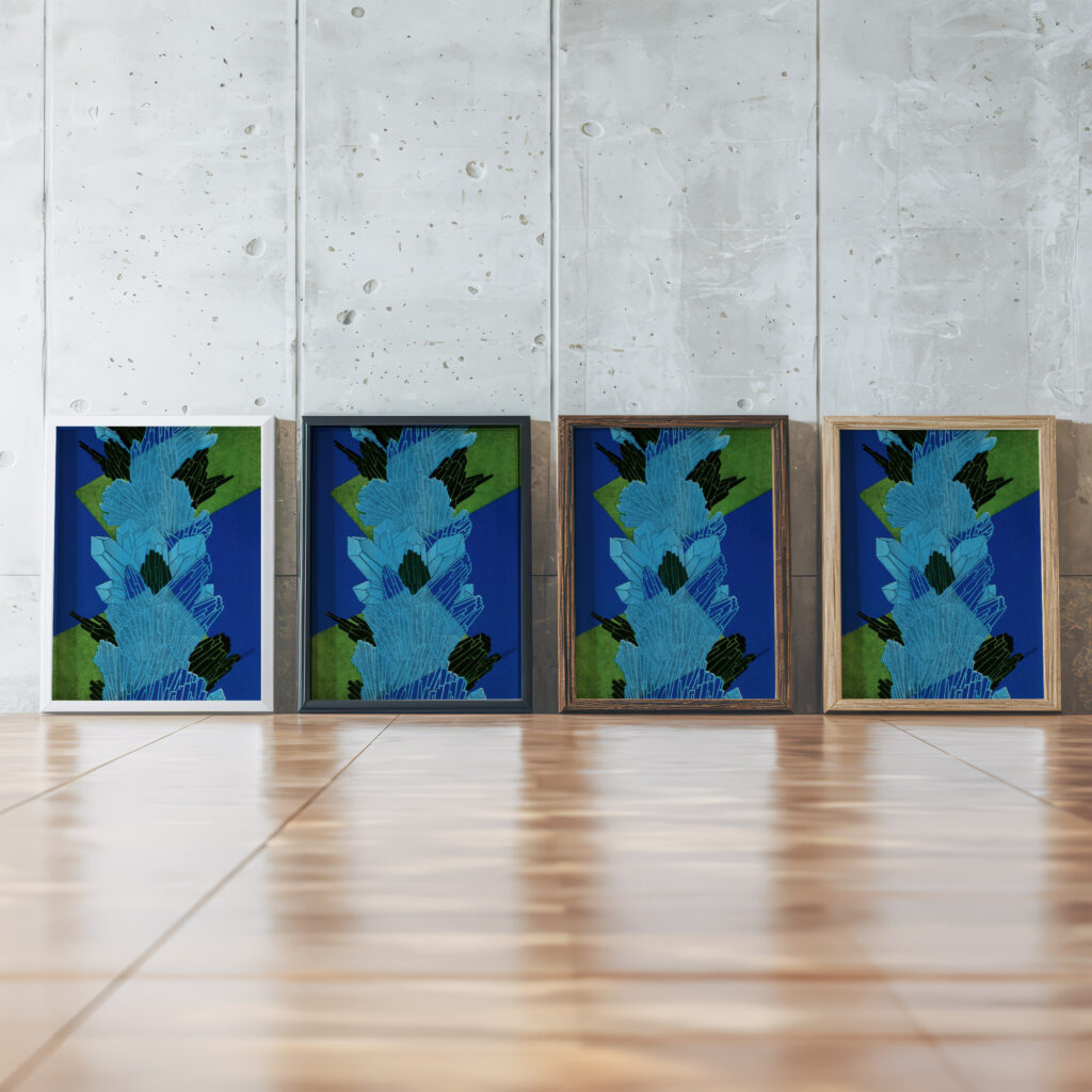 Prismes 6 1931 Emile Allain Seguy framed posters mockup