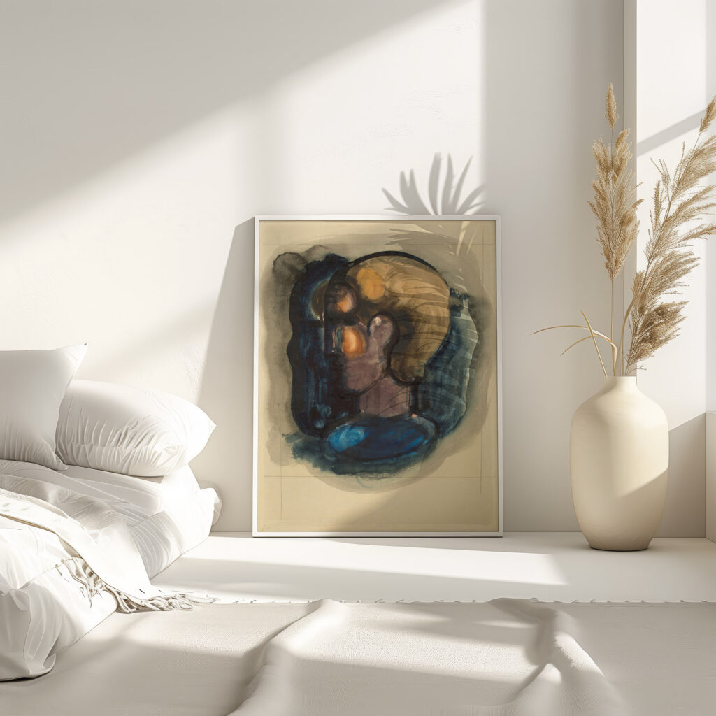 Profilkopf in Fleckformen Circa 1930 Oskar Schlemmer 4 mockup