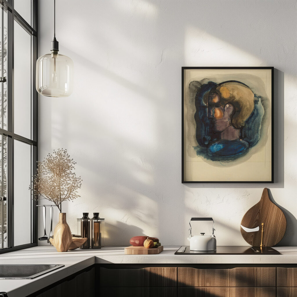 Profilkopf in Fleckformen Circa 1930 Oskar Schlemmer 6 mockup