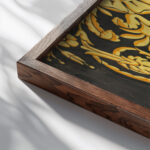 Project for a Pile Carpet or Textile 1805–10 Unknown close up dark wood mockup