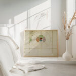 Projet de panneau de vitrail a decor abstrait Prosper Lafaye 4 mockup