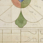 Projet de panneau de vitrail a decor quadrilobe Prosper Lafaye 8 mockup