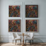Promenade 1933 Stanislaw Osostowicz framed posters mockup