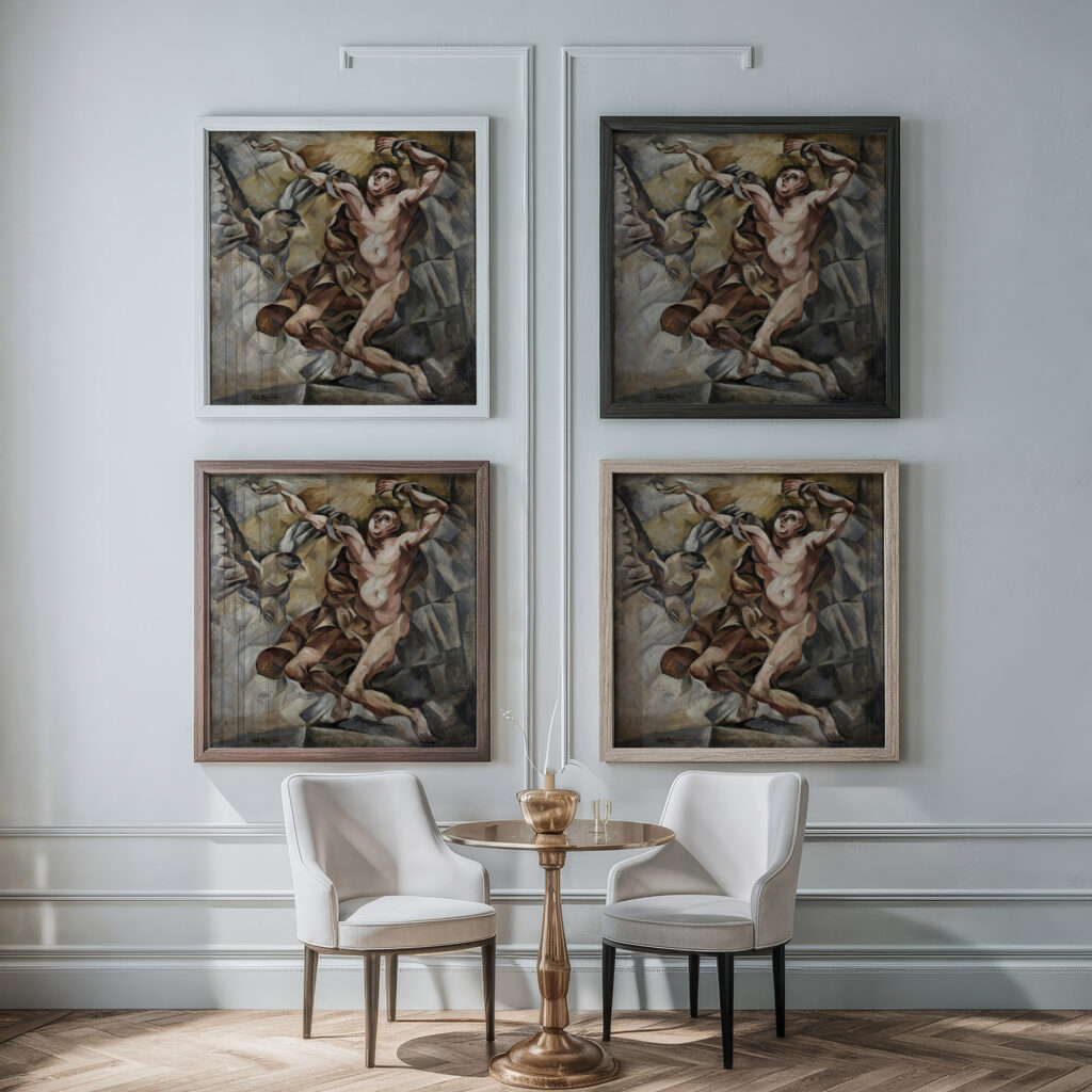 Prometheus 1911 Antonin Prochazka framed posters mockup