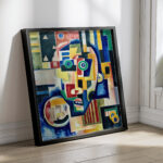 Promontory Head Indigo Seas of Ossian Rose Orange circa 1915 Amadeo de Souza Cardoso 4 mockup