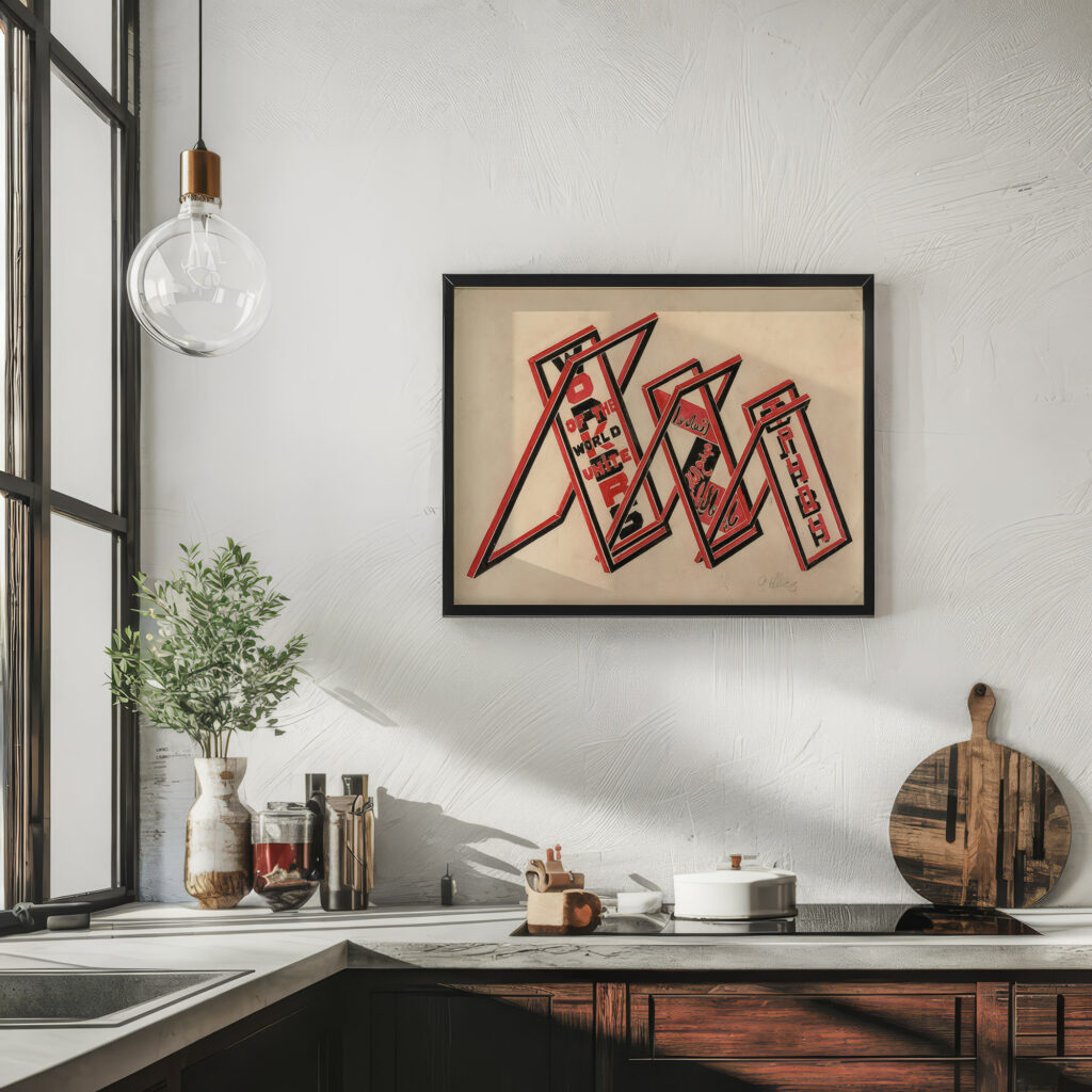 Propaganda Stand Workers of the World Unite 1922 Gustav Klutsis 6 mockup