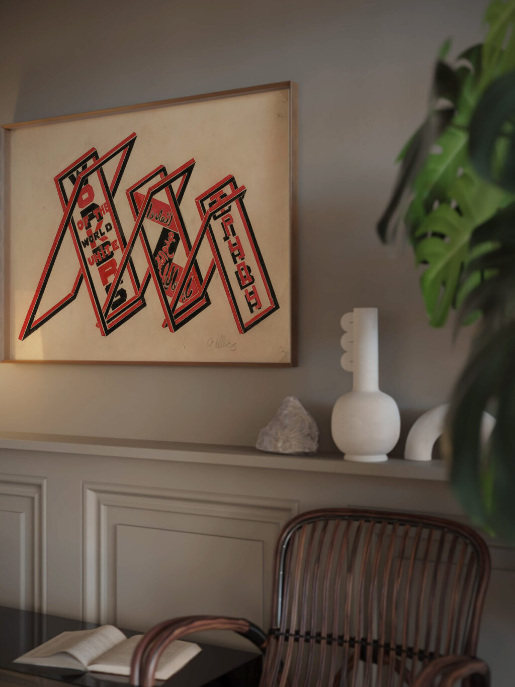 Propaganda Stand Workers of the World Unite 1922 Gustav Klutsis video mockup