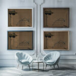 Prostitution universelle Universal Prostitution 1916–17 Francis Picabia framed posters mockup