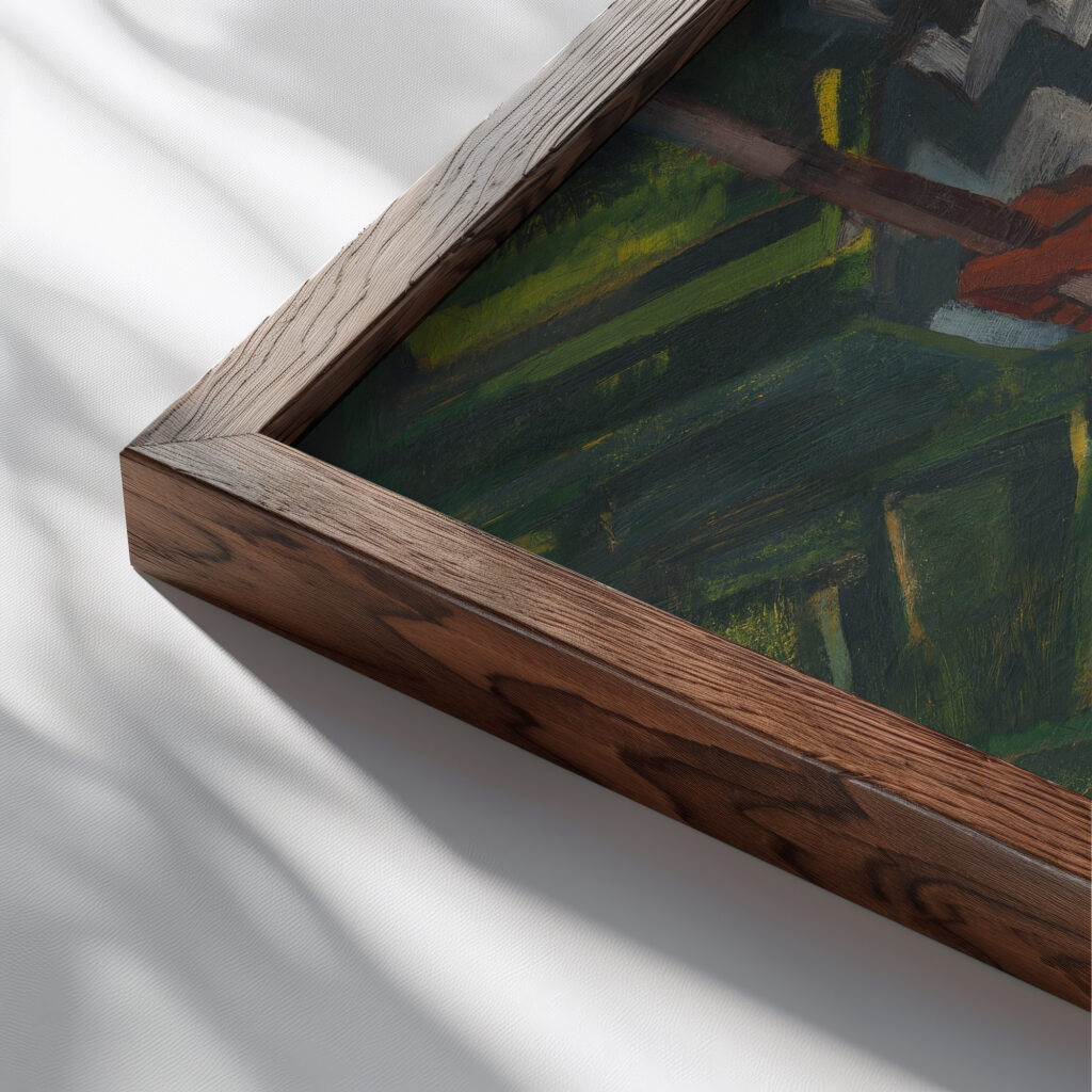 Protiven 1943 Arnold Peter Weisz Kubincan close up dark wood mockup