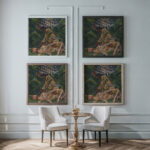 Protiven 1943 Arnold Peter Weisz Kubincan framed posters mockup