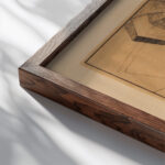 Proun 5A 1919 El Lissitzky close up dark wood mockup