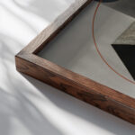 Proun 99 ca. 1923–25 El Lissitzky close up dark wood mockup