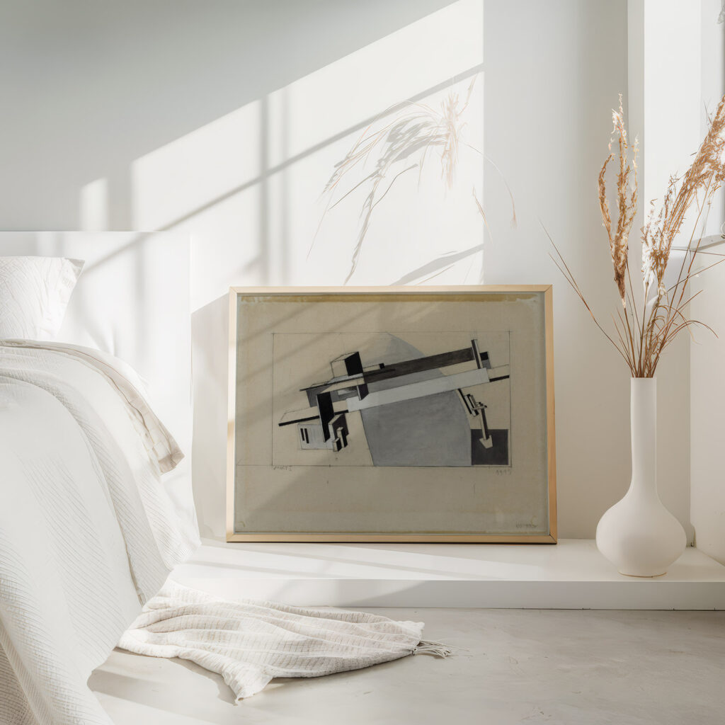 Proun Study 1A Proun S. K. the Bridge 1919 El Lissitzky 4 mockup