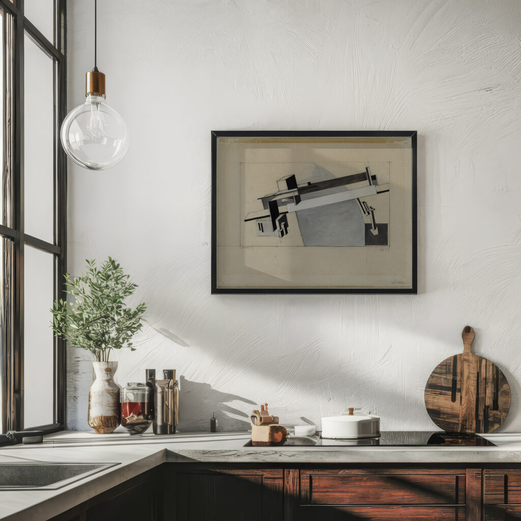 Proun Study 1A Proun S. K. the Bridge 1919 El Lissitzky 6 mockup