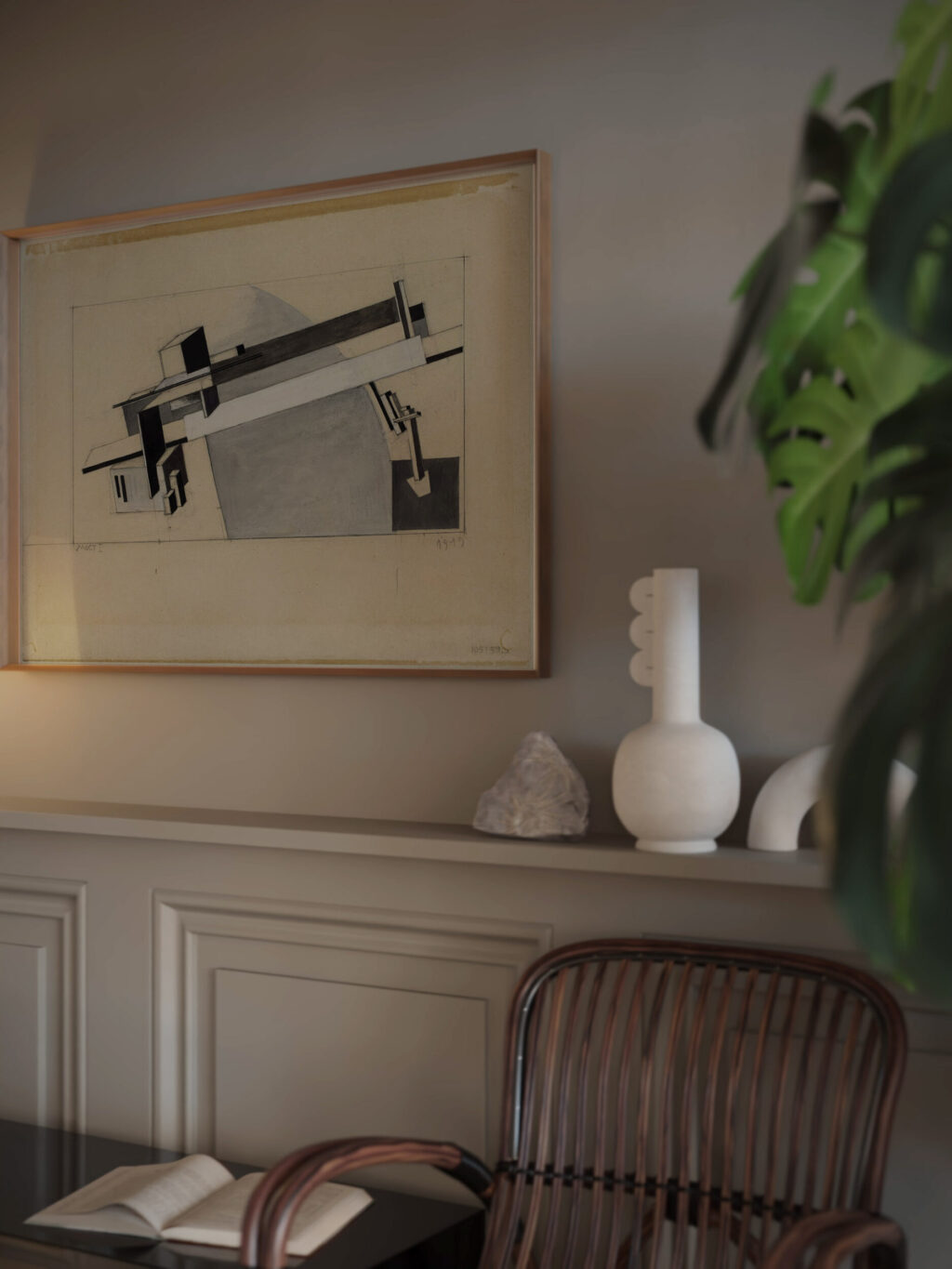 Proun Study 1A Proun S. K. the Bridge 1919 El Lissitzky video mockup