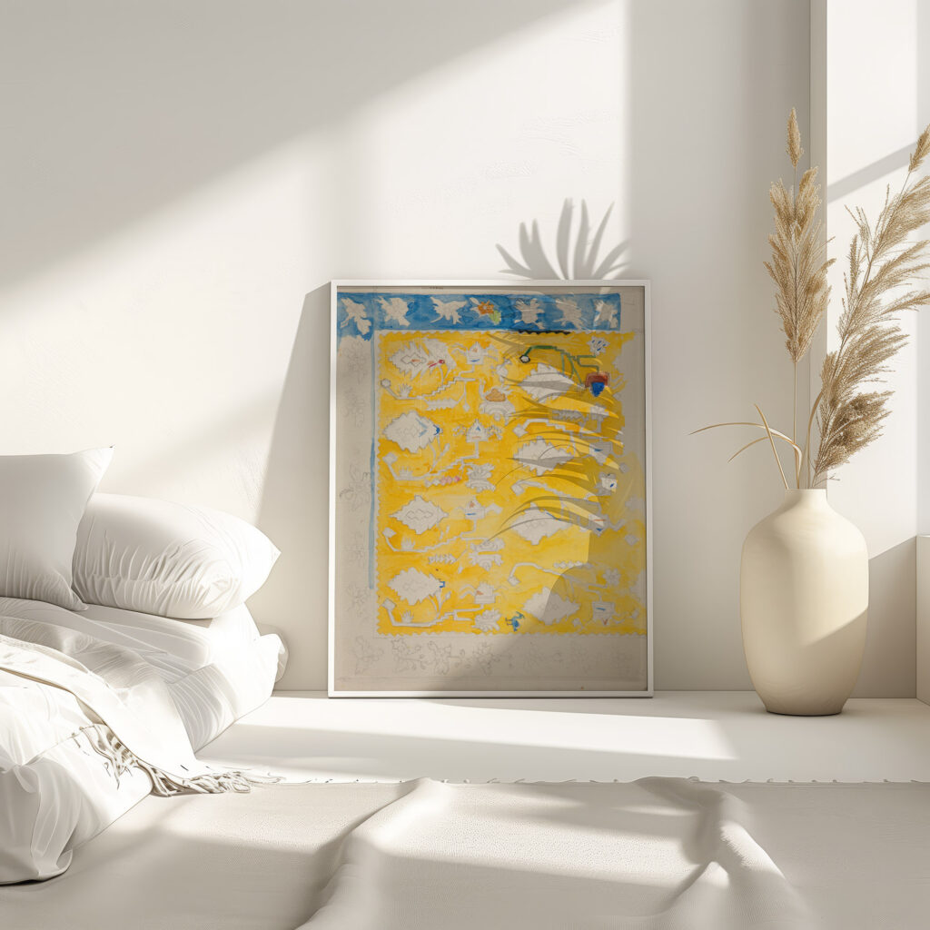 Przerys wzoru z kilimu ukrainskiego 1934 Sofija Paraszczuk 1 4 mockup