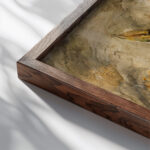 Ptaki 1921 Tadeusz Makowski close up dark wood mockup