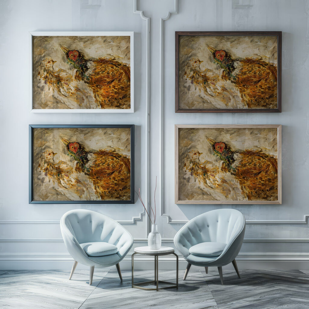 Ptaki 1921 Tadeusz Makowski framed posters mockup