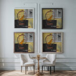 Ptaki 1947 Marian Kopf framed posters mockup Ptaki 1947 Marian Kopf framed posters mockup